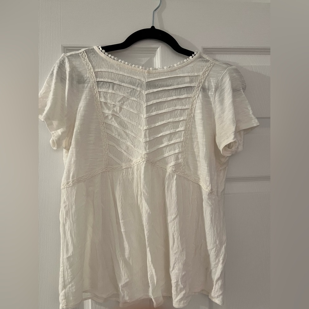 Knox rose white blouse